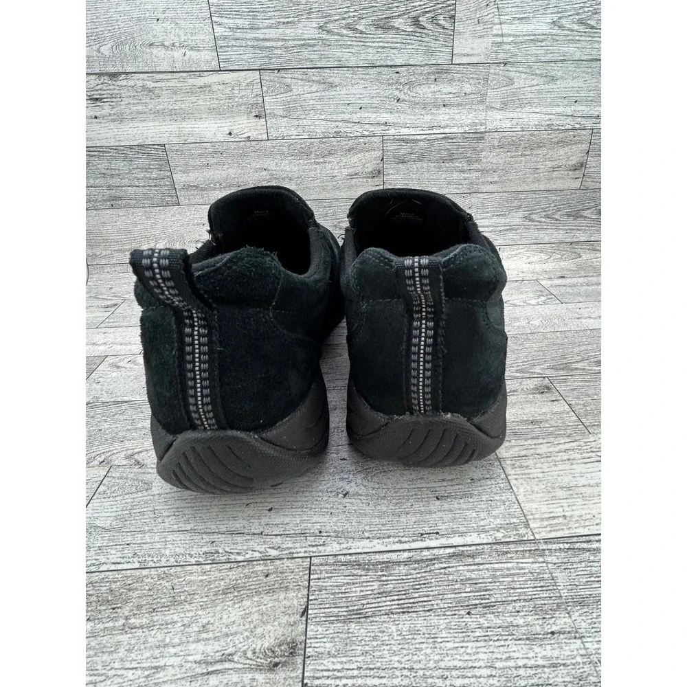 LL Bean Mens Comfort Mocs‎ Black Suede Slip On Shoes 254540 Size 10 Medium